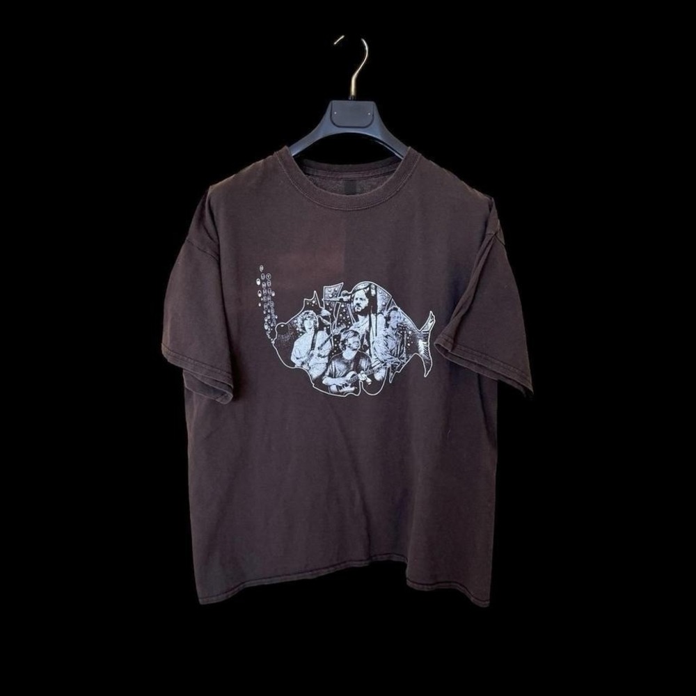 Phish Summer 2021 Pollock Hershey Park PA Tour T Shirt Sz L/XL Brown Distressed